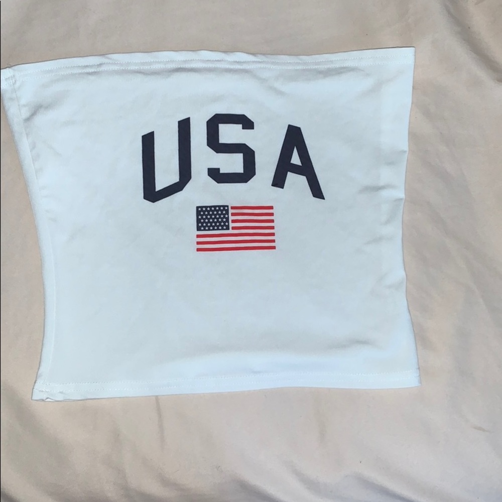 USA crop top